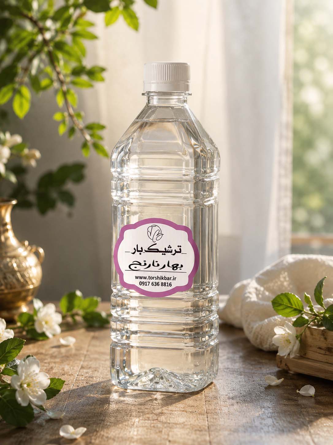 عرق بهار نارنج ۱ لیتری - خوش‌عطر و سنتی - بدون مواد نگهدارنده
